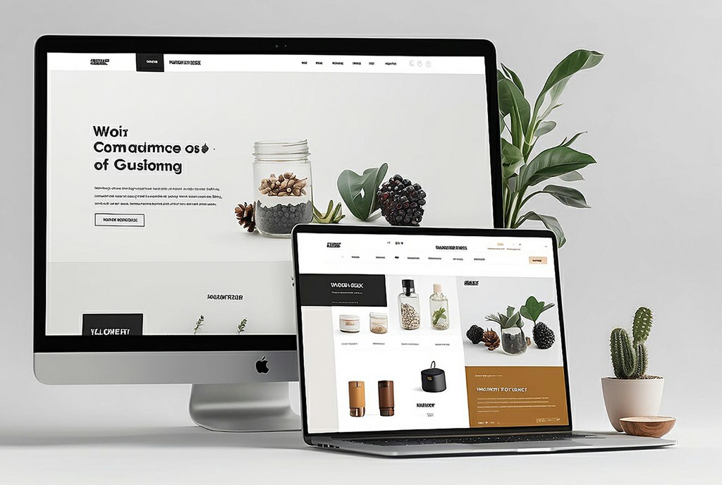Responsive website on screens